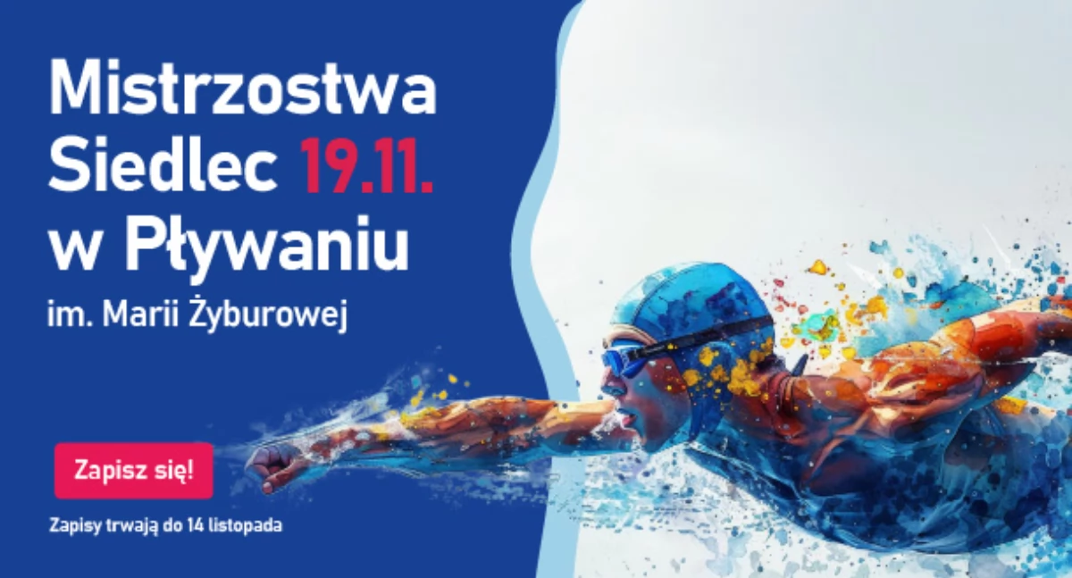 Weź udział w Mistrzostwach Siedlce w pływaniu! 