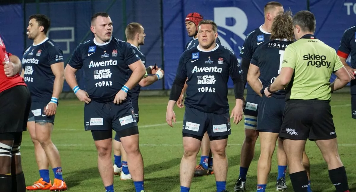 Demolka w Lublinie - popis rugbystów Pogoni Siedlce