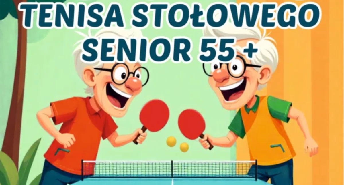 Turniej tenisa stołowego 55 lat+ w Siedlcach  - seniorzy do stołów