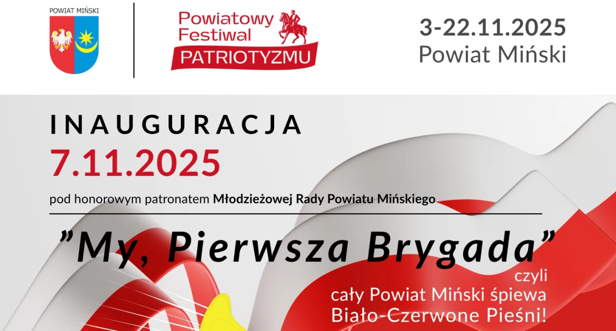 Powiatowy Festiwal Patriotyzmu w Mińsku Mazowieckim. Cały powiat zaśpiewa dla Niepodległej