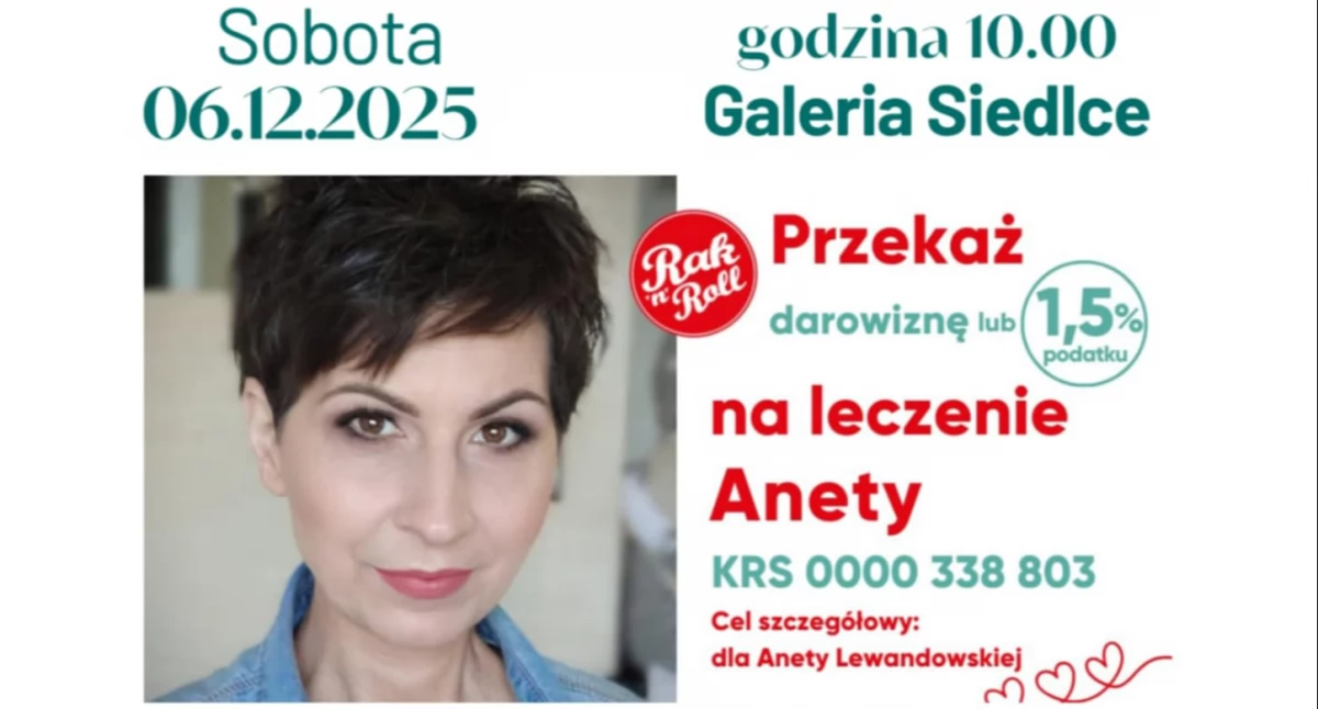 Kiermasz z sercem dla Anety Lewandowskiej. Pomóżmy jej wygrać walkę z rakiem!