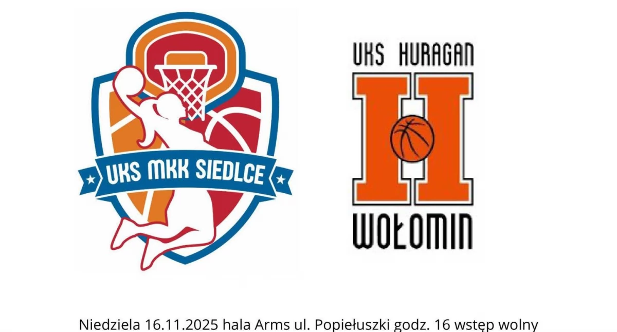 Mecz niepokonanych UKS MKK Siedlce - Huragan Wołomin