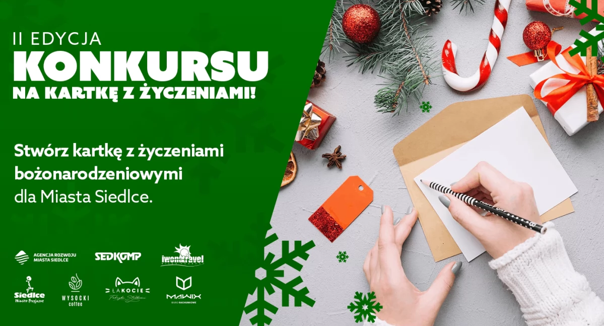 Zrób kartkę z życzeniami bożonarodzeniowymi dla Siedlec! 