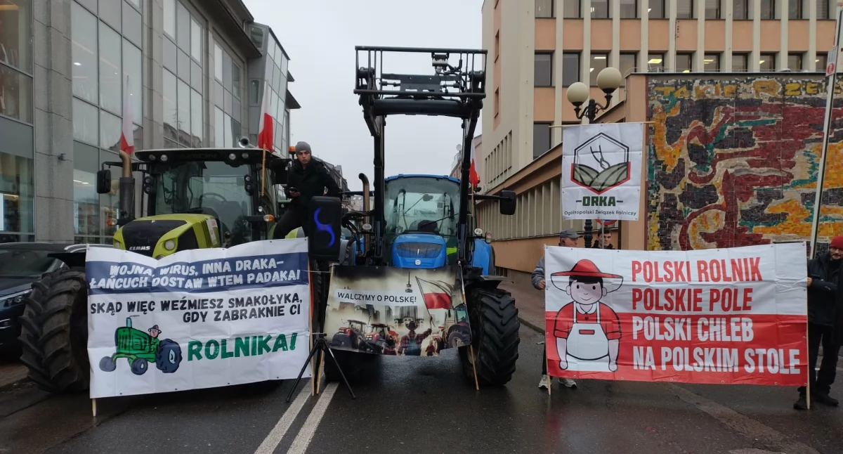 Protest rolników w Siedlcach!
