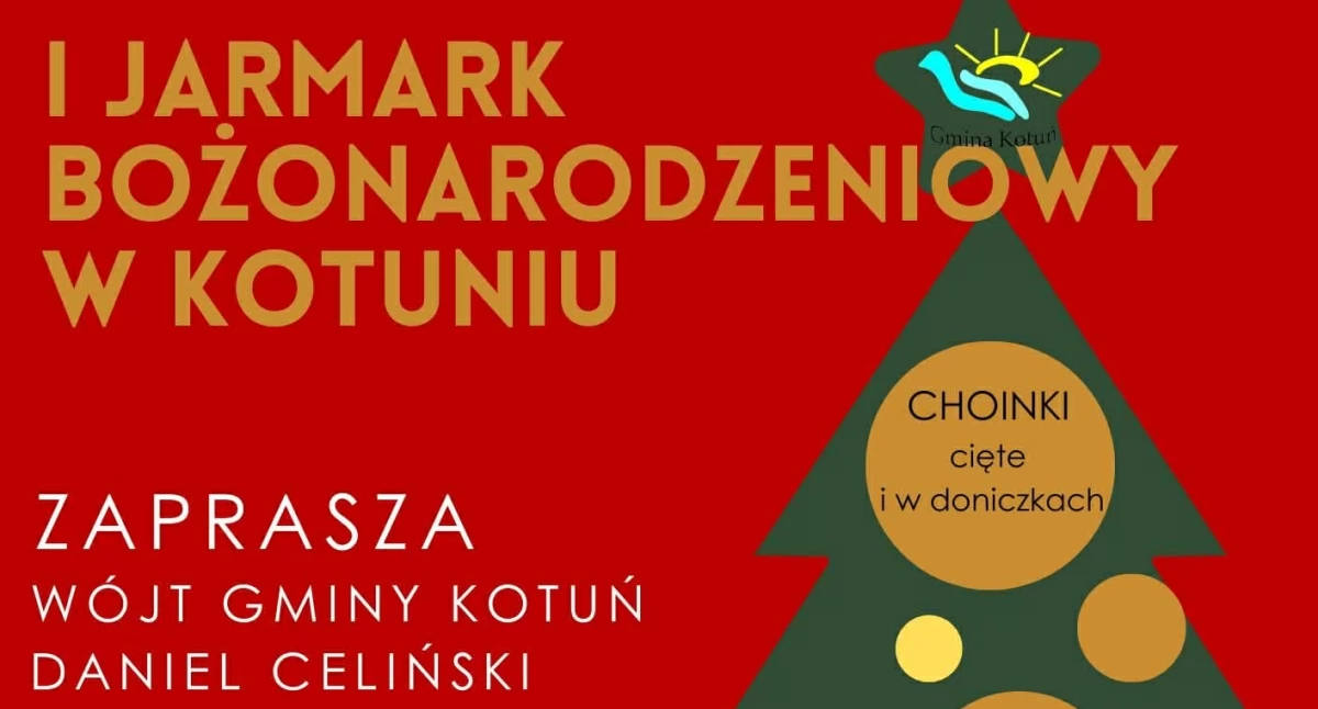 Pierwszy Jarmark Bożonarodzeniowy w Kotuniu. Świąteczne smaki, rękodzieło i atrakcje dla całych rodzin