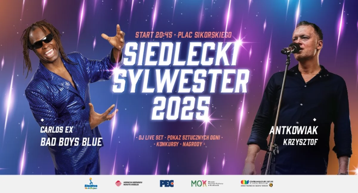 Miejski Sylwester w Siedlcach - z kim powitamy Nowy Rok 2026?