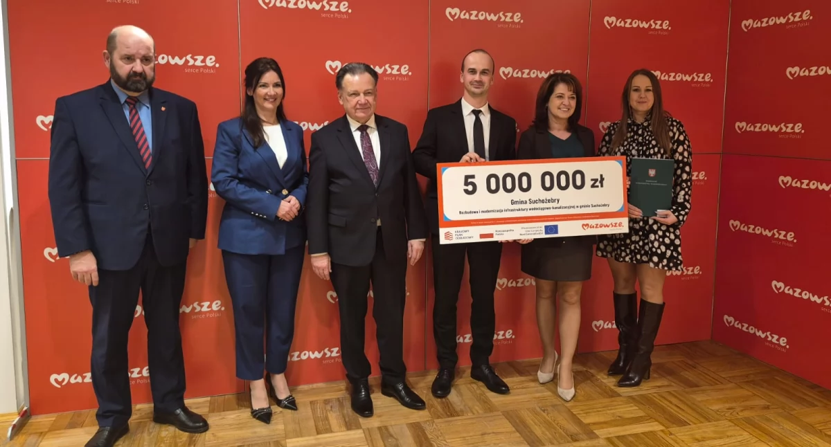 5 mln zł dla gminy Suchożebry! Na co pójdą pieniądze? 