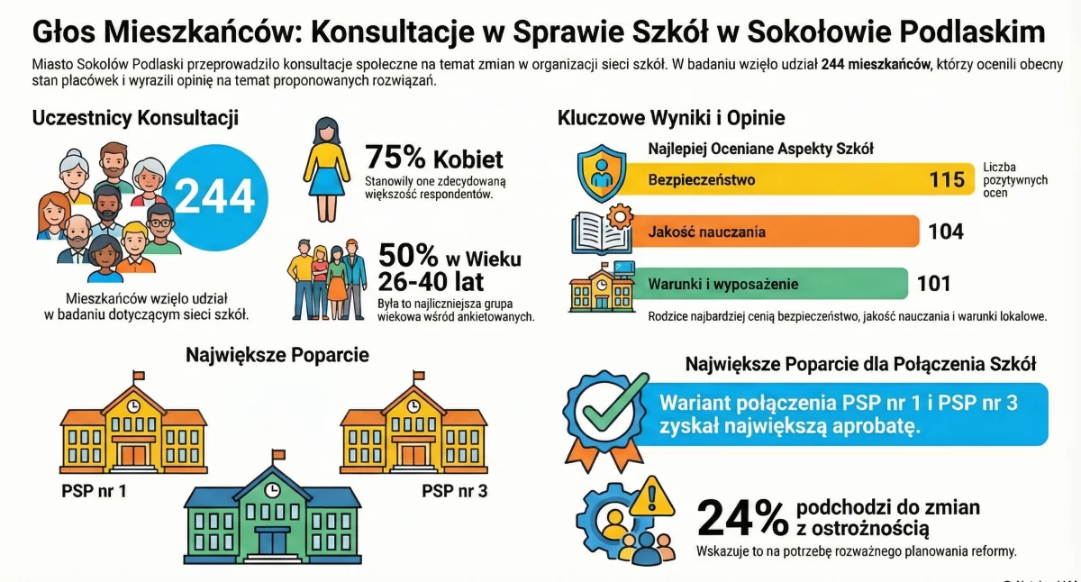 Sokołów Podlaski podsumował konsultacje w sprawie sieci szkół