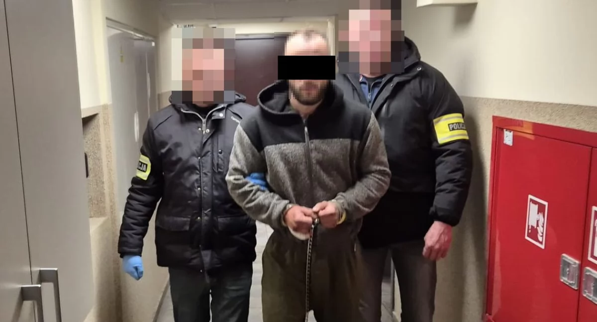 Nożownik z Łukowa w tymczasowym areszcie. Odpowie w warunkach recydywy (film z zatrzymania)