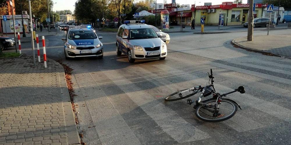 Potrącenie rowerzysty