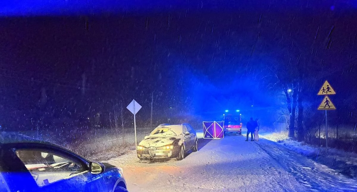 Tragiczny wypadek w miejscowości Iwowe. 57-letni pieszy zginął po potrąceniu
