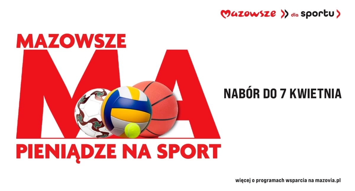 35 mln zł na nowe obiekty sportowe na Mazowszu