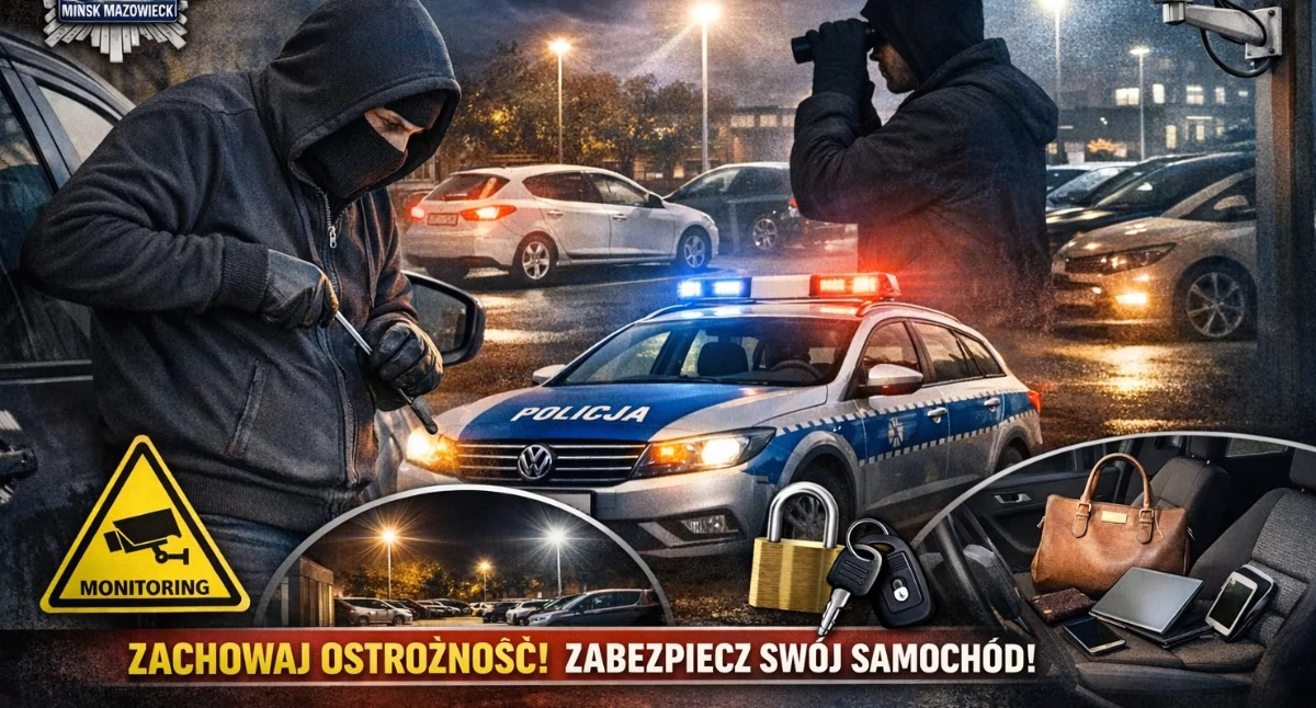 Kradzieże samochodów w powiecie mińskim. Policja wydaje komunikat