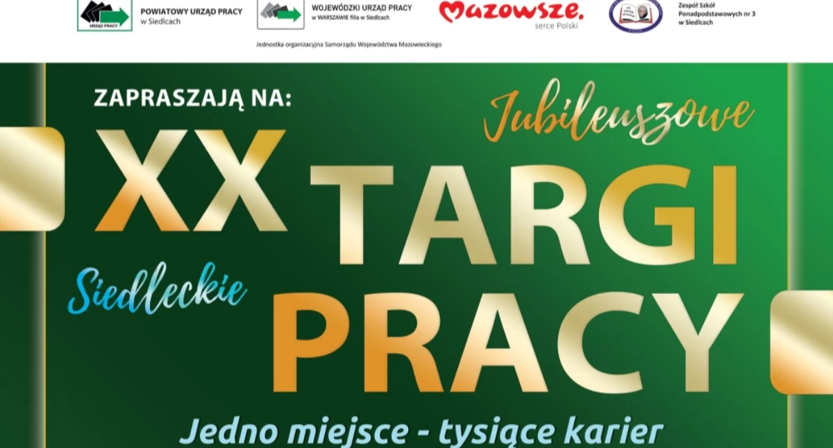 W tym roku jubileuszowe. Siedleckie Targi Pracy zaplanowano na 15 kwietnia
