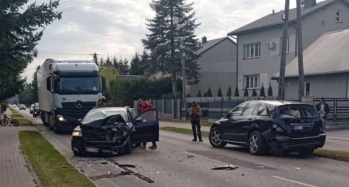 Wypadek w Golicach. Trasa Siedlce - Korczew zablokowana