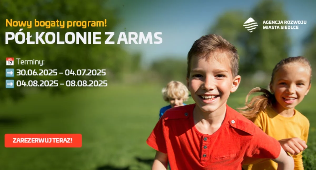 Agencja Rozwoju Miasta Siedlce zaprasza dzieci na letnie półkolonie pełne atrakcji