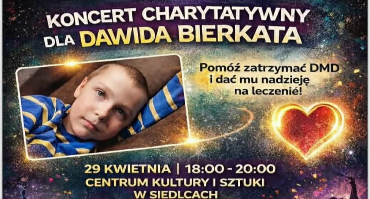 Koncert charytatywny dla Dawida Bierkata. Pomóż w walce z ciężką chorobą