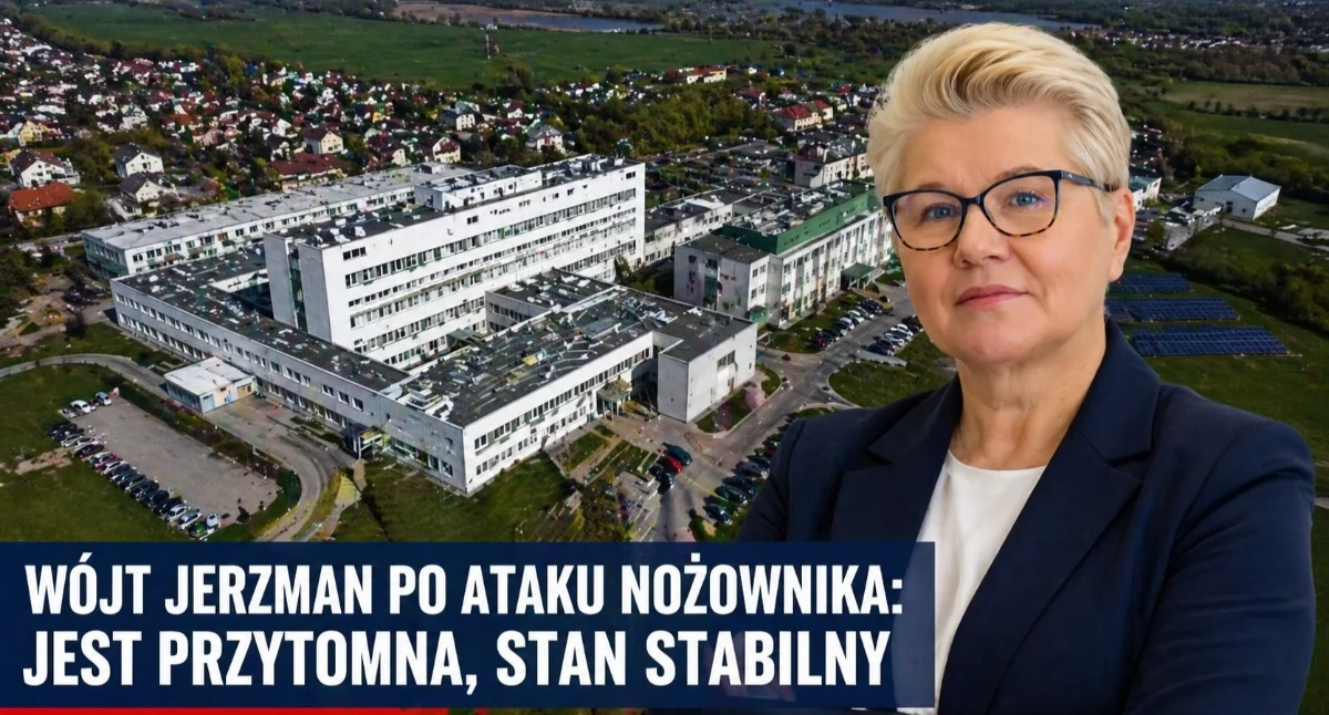Wójt Beata Jerzman po ataku nożownika: jest przytomna, stan stabilny. Dziś napastnik usłyszy zarzuty