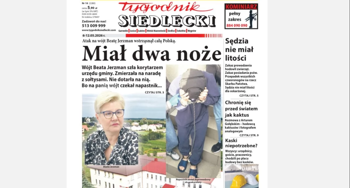 Pierwszy majowy numer „TS” - Atak na wójt Beatę Jerzman wstrząsnął całą Polską (zapowiedź wydania)