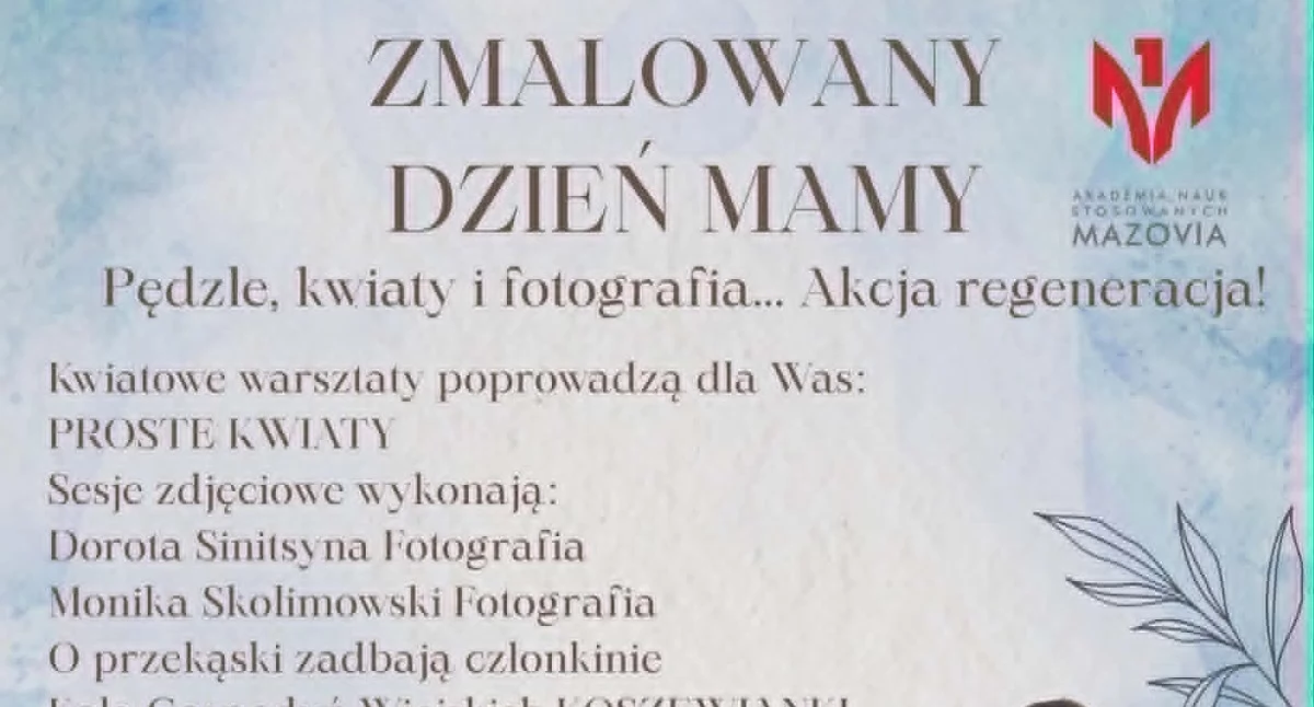 Warsztaty dla mam i pomoc dla Szymka. Wyjątkowe wydarzenie odbędzie się w Siedlcach