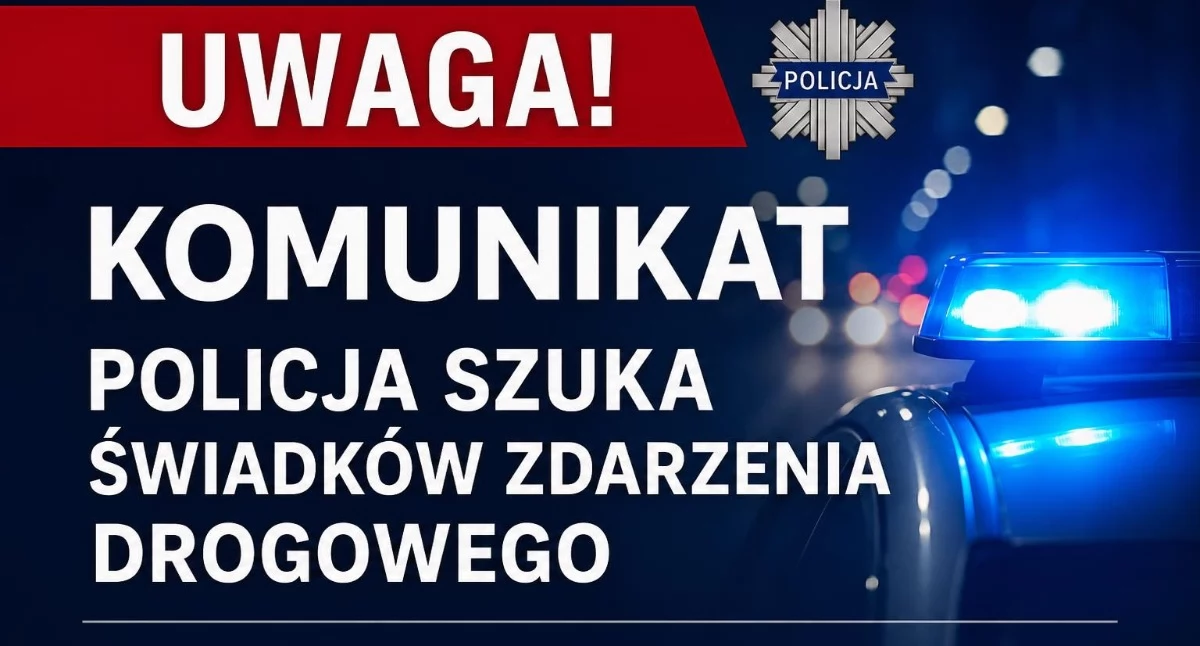 Siedlce: Policja szuka świadków zdarzenia z udziałem hulajnogi i samochodu osobowego 