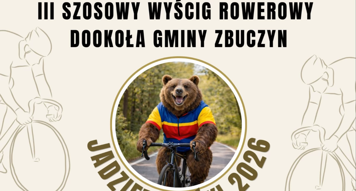 Jadziem Miśki 2026. Kolarski wyścig wokół gminy Zbuczyn wraca po raz trzeci