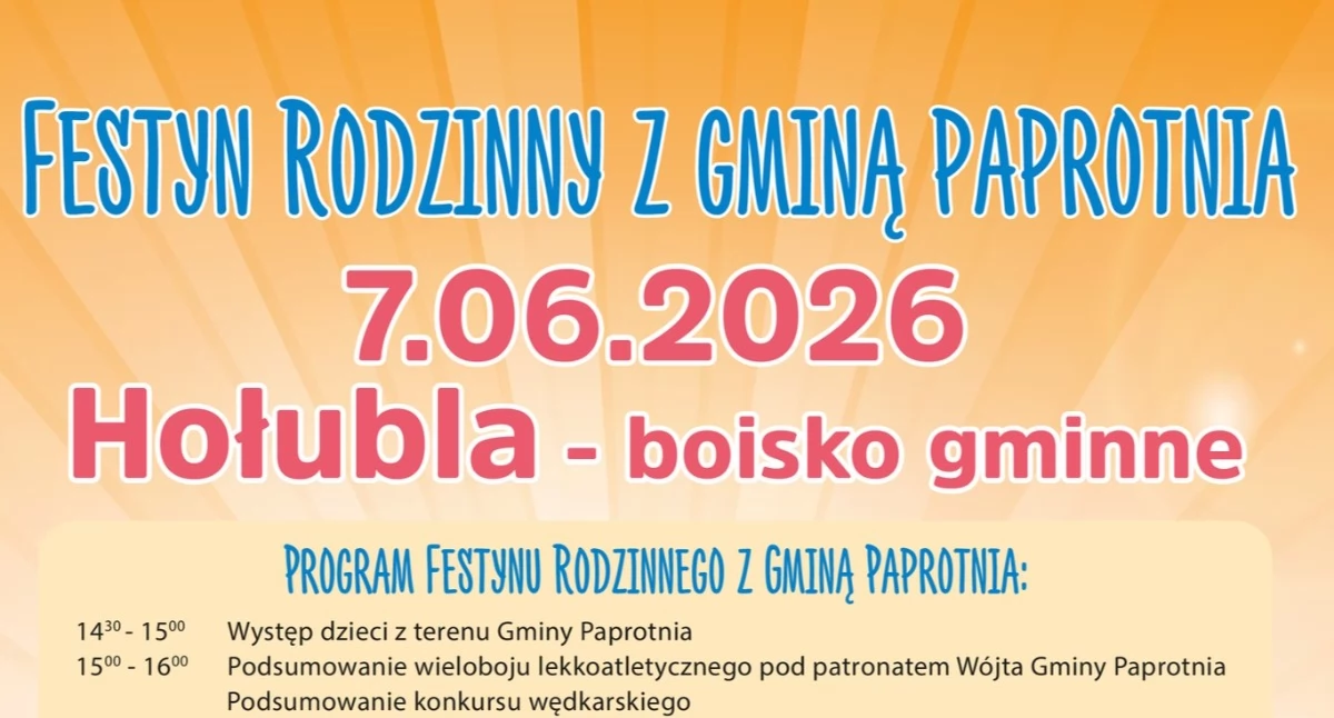 Festyn rodzinny w Hołubli już 7 czerwca. Power Play gwiazdą wieczoru