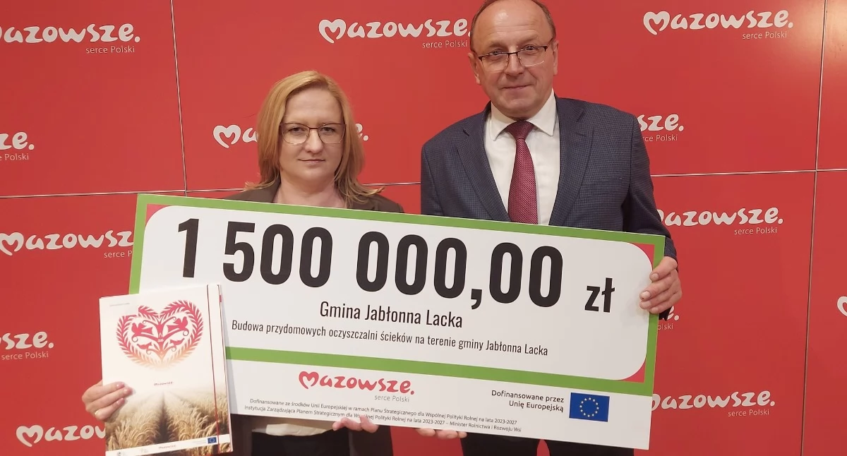 1,5 mln zł na przydomowe oczyszczalnie w Jabłonnie Lackiej