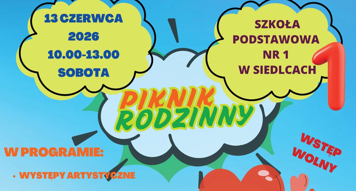 Piknik Rodzinny w Siedlcach. Dzień Dziecka i Dzień Rodziny pełen atrakcji już 13 czerwca