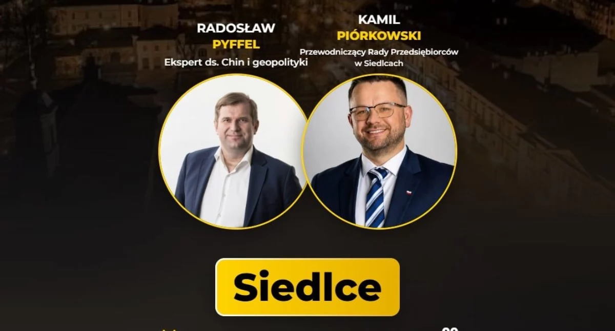 Radosław Pyffel na spotkaniu otwartym w Siedlcach 