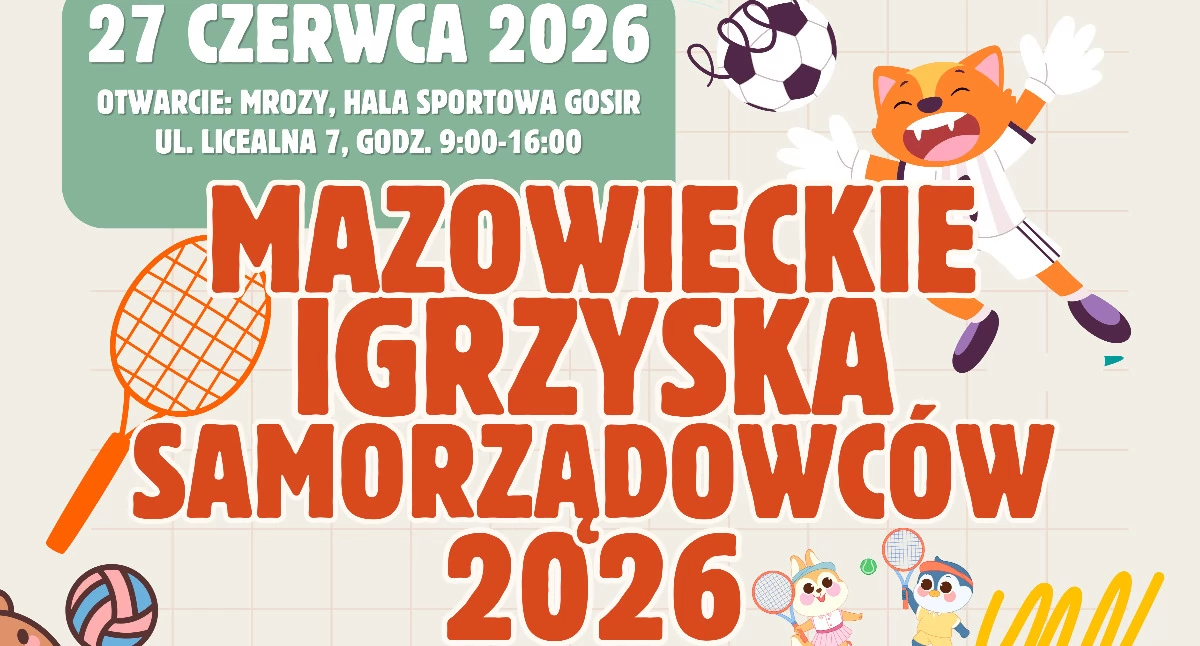 Mazowieckie Igrzyska Samorządowców już wkrótce w Mrozach
