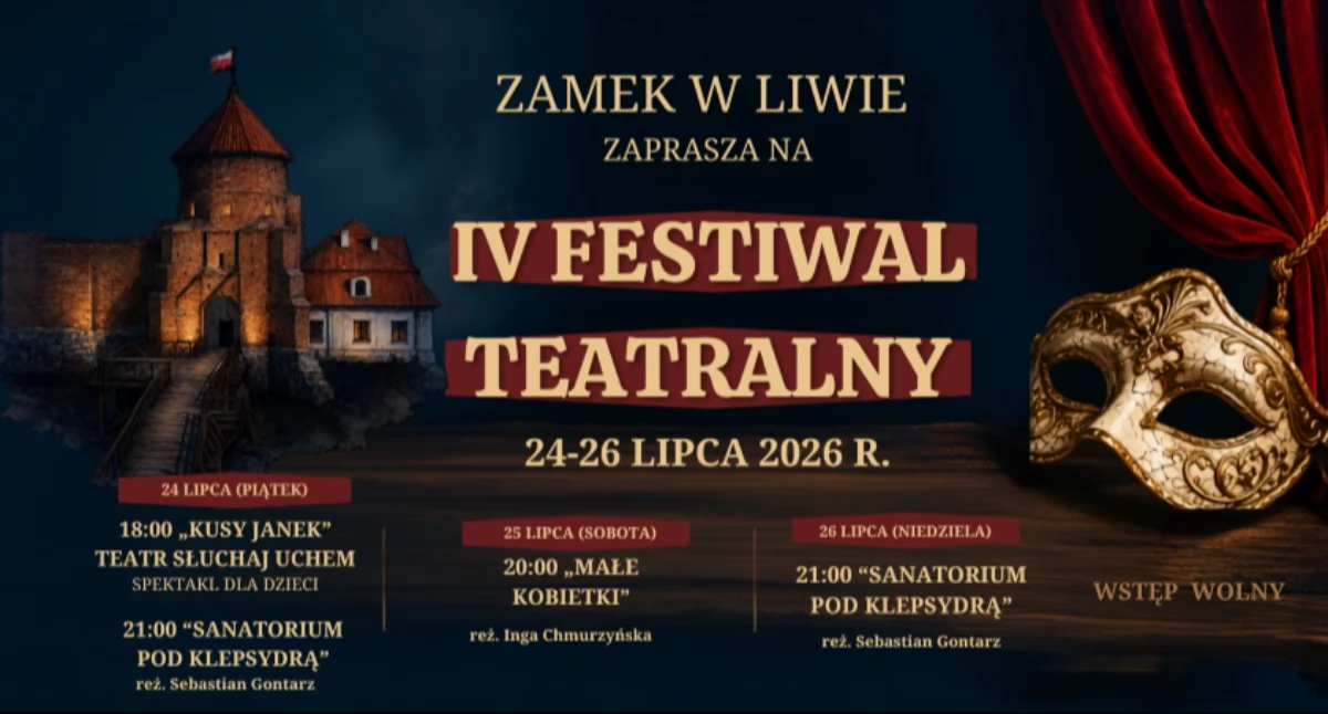 Teatralne wieczory na Zamku w Liwie