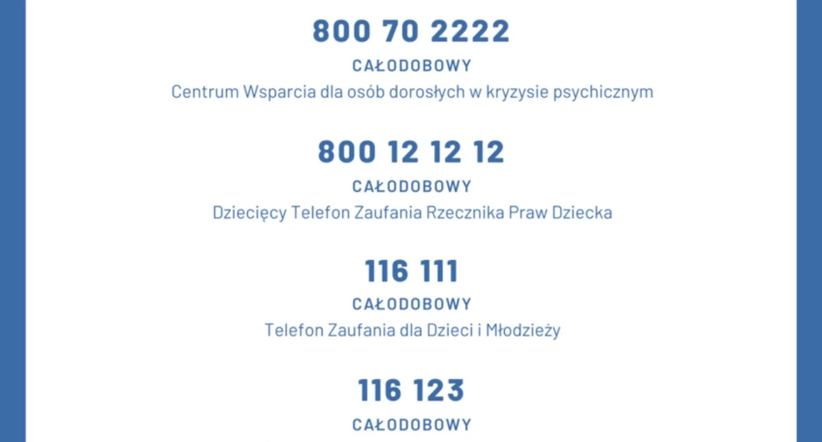 Łosice: niepokojący komentarz pod postem policji i błyskawiczna pomoc. Te numery telefonu warto zapisać 