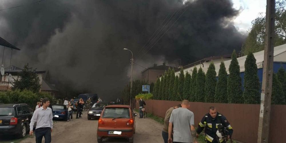 Pożar magazynu