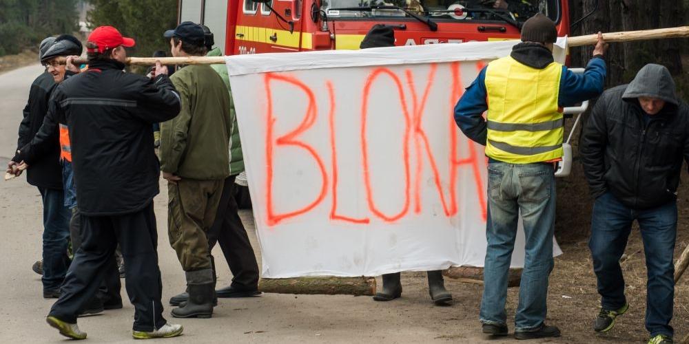 Protest w Kotuniu