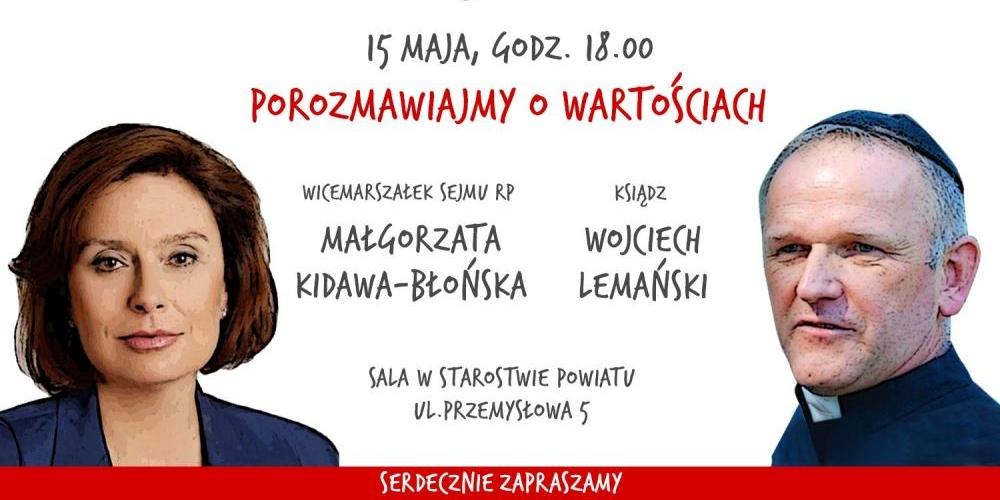 Lemański i Kidawa-Błońska w Węgrowie