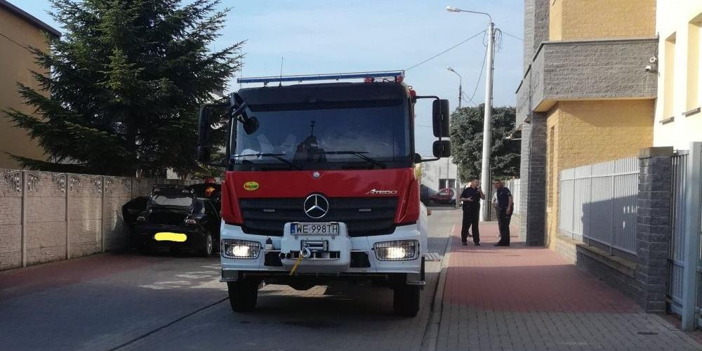 Pożar samochodu przy Prokuraturze
