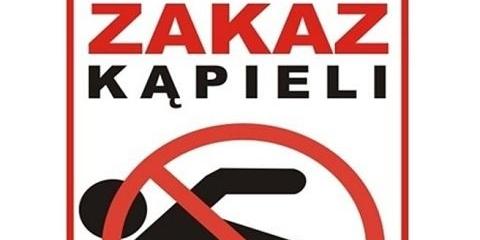 Zakaz kąpieli w zalewie w Krypach
