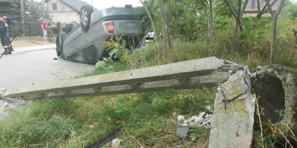 Skoda dachowała w Nowych Iganiach
