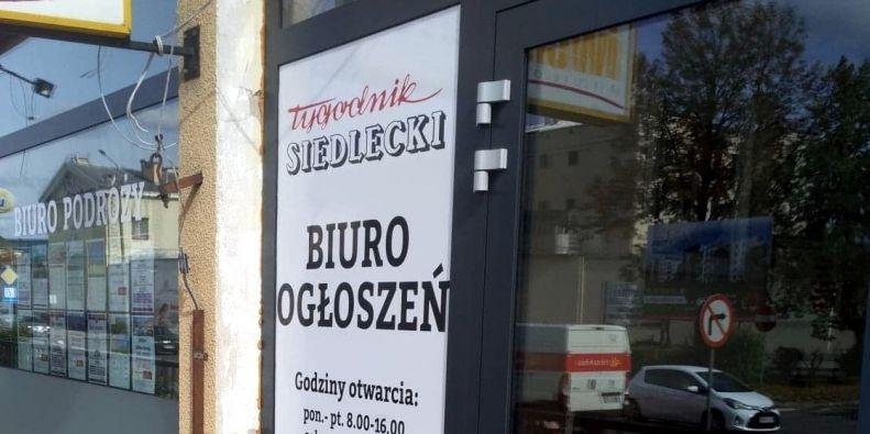 Biuro reklamy „TS” nieczynne w soboty