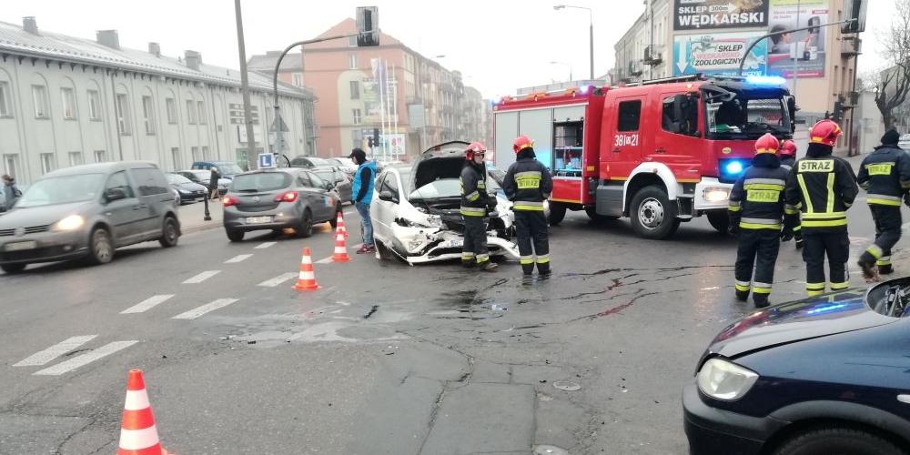 Nastolatek ranny w wypadku. Utrudnienia w ruchu (aktualizacja)