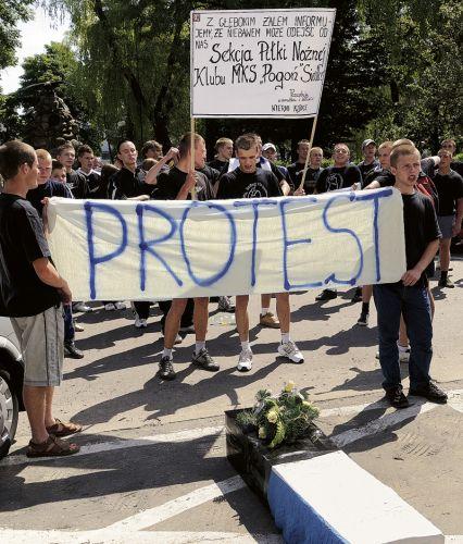 Kibice protestowali