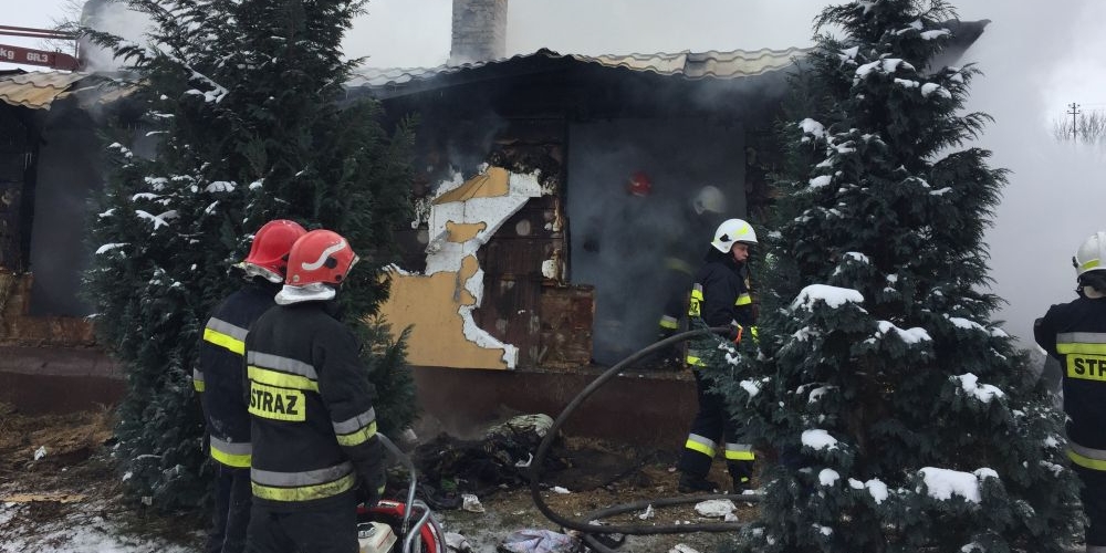 Pożar domu w Waśkowólce. Są ofiary śmiertelne! (aktualizacja)