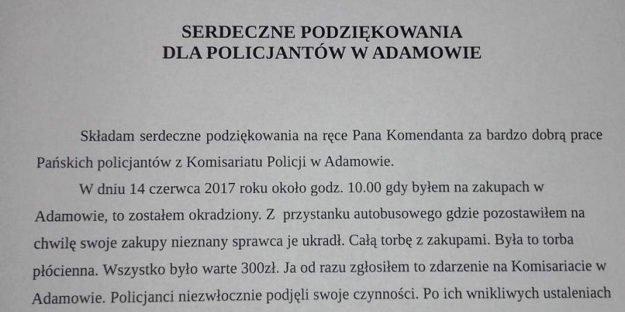 Policjanci pomogli staruszkowi odzyskać zakupy