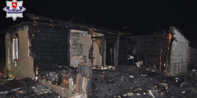 Tragiczny pożar w Woli Bystrzyckiej. Znaleziono zwęglone zwłoki