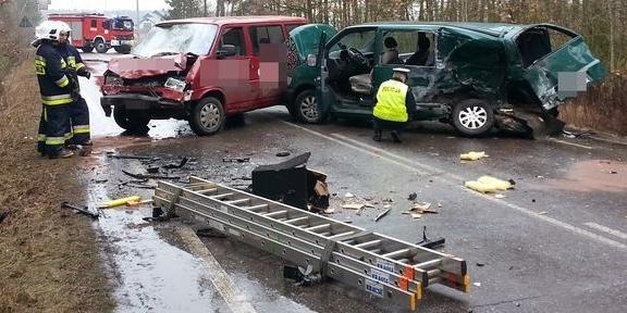 Wypadek pod Krzywdą - 7 rannych