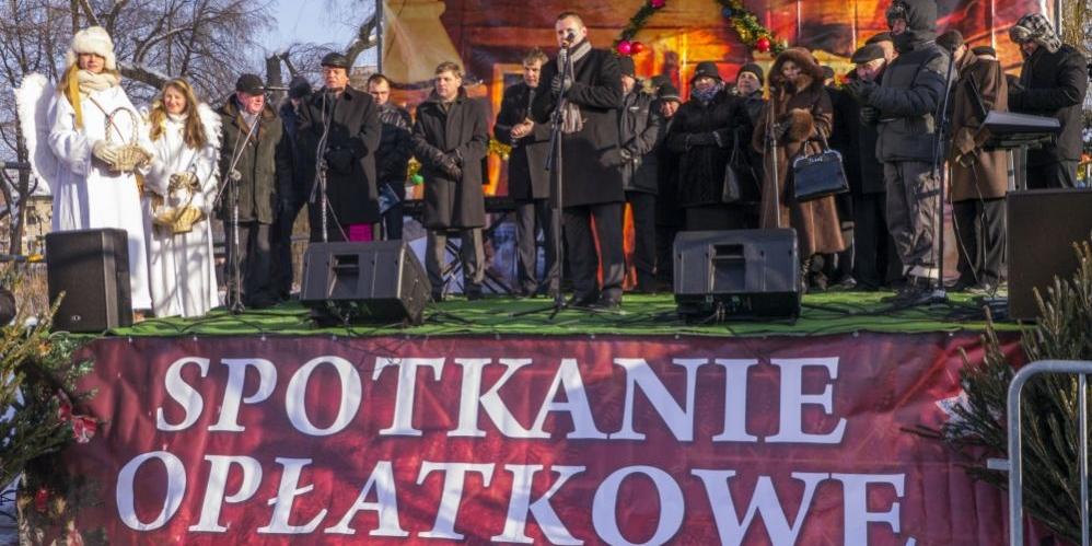 Wigilijne spotkanie na placu gen. Sikorskiego