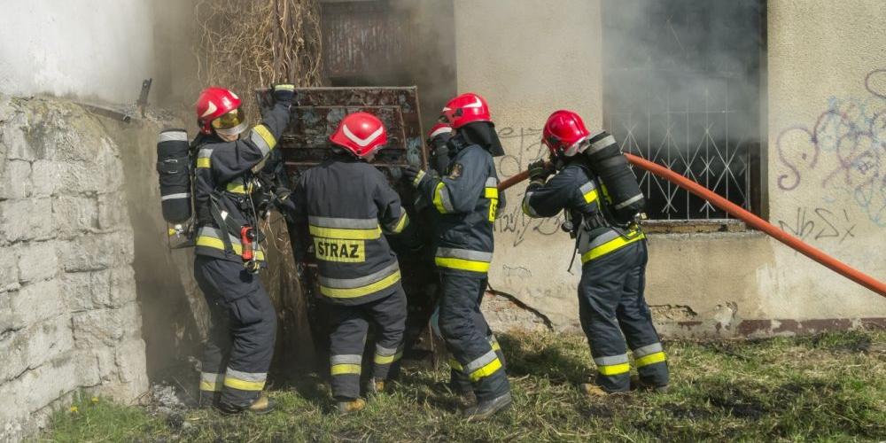 Pożar stolarni przy Pułaskiego