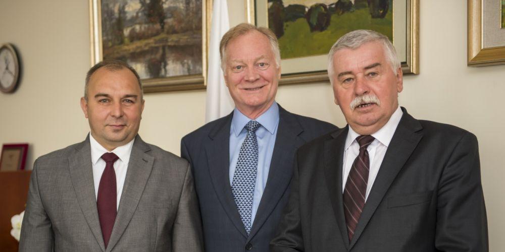 Prezydent Global Volunteers w siedleckim starostwie