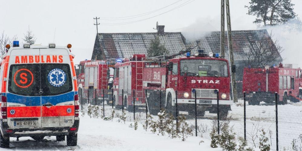 Pożar budynku mieszkalnego. Nie żyje kilkuletnie dziecko